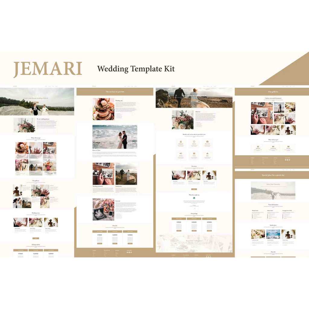 Jemari – Wedding Elementor Template Kit