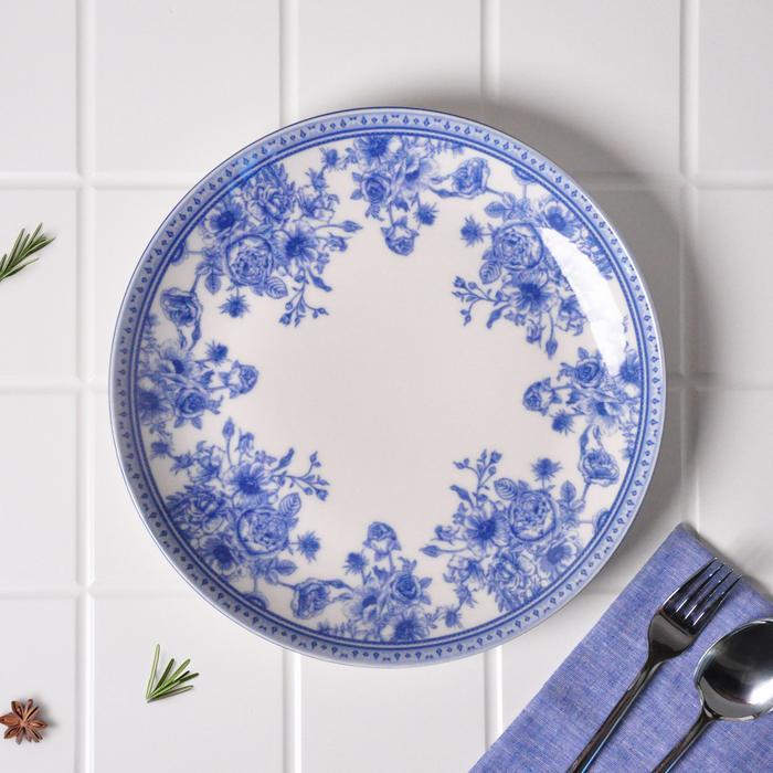 Blue Petal Dinner Salad Plate ( isi 4 )