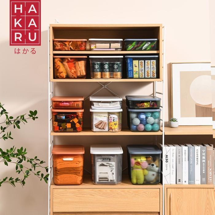 ken HAKARU - KYOKAI Storage Box Peralatan Transparan Kotak Penyimpanan Buku Majalah Acrylic