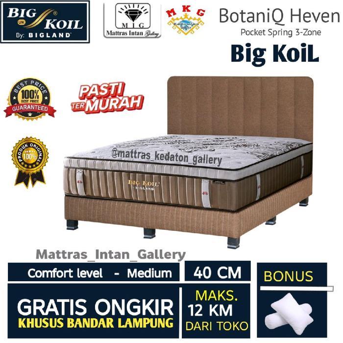 Springbed Bigland BigKoil Botaniq Heven Pocket spring 3zone T 40cm - kasur spring bed big land fulls