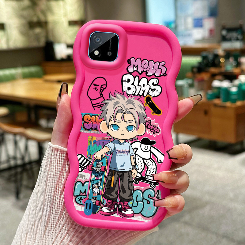 Casing Untuk Realme C20 C20A C11 2021 Case Casing Memotret anak laki-laki pola HP Cesing lunak Silik