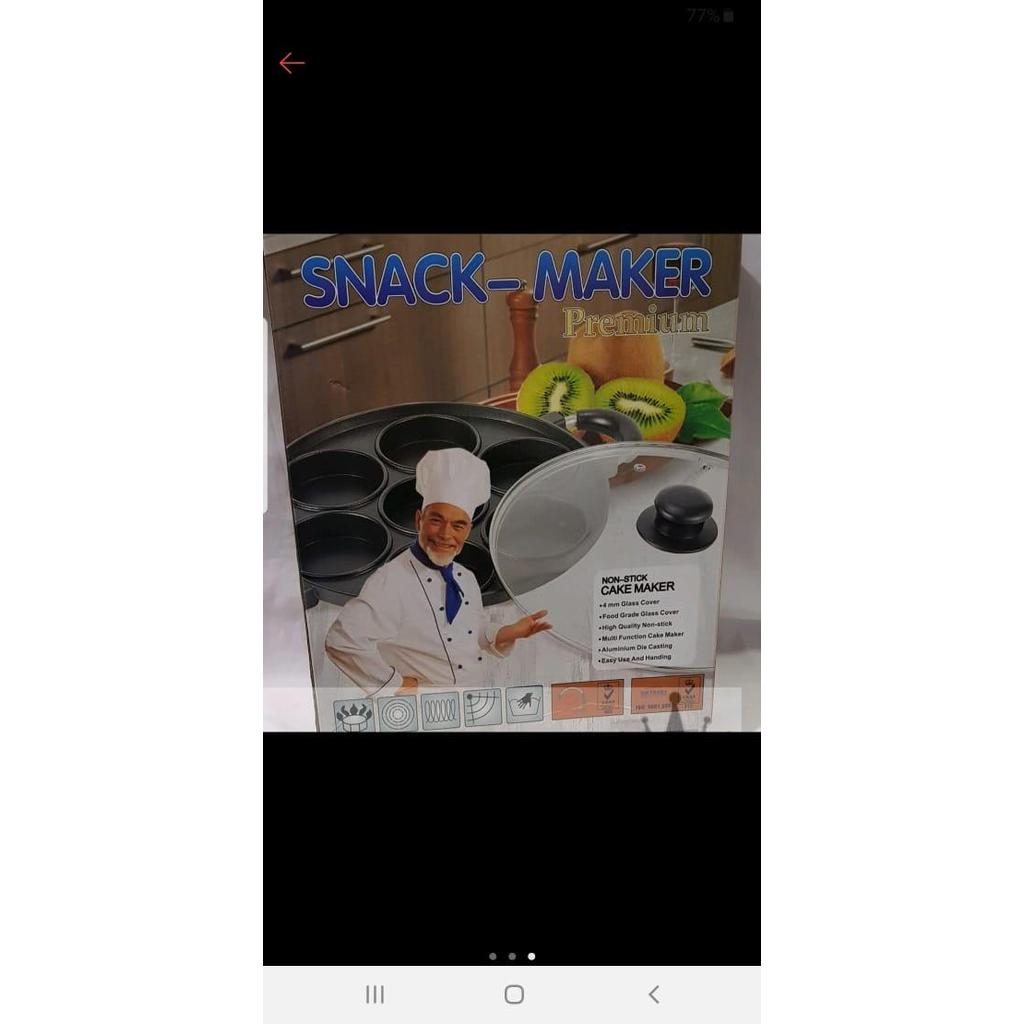 Happycall cetakan kue teflon lubang 7 datar lumpur.