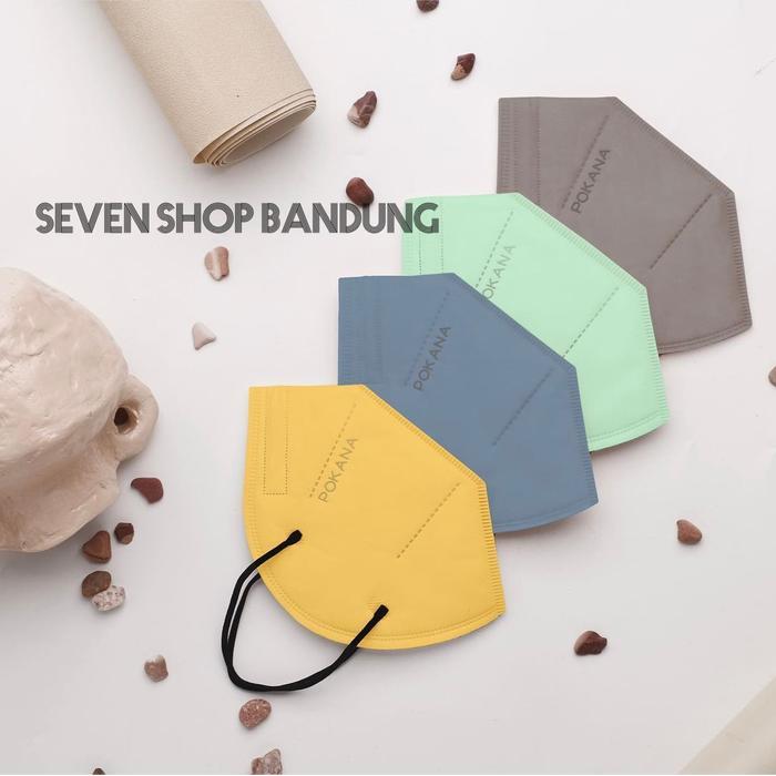 Masker Pokana KN 95 Fashion 6 ply medis ecer Mix Warna