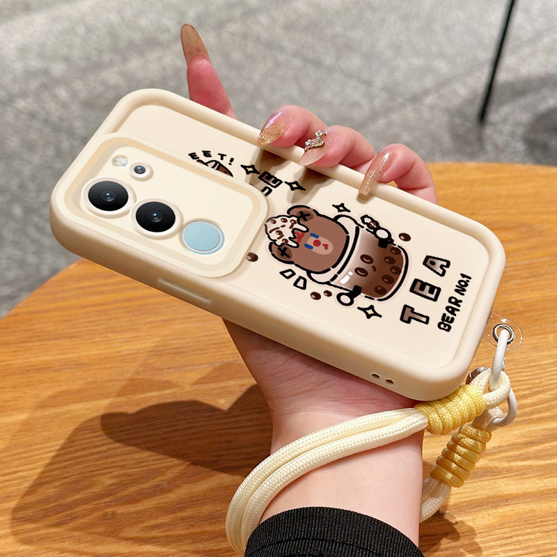 Casing Hp untuk VIVO V29 5G V29 Pro 5G V29E 5G Case Casing HP Softcase Ponsel Soft Shell dengan Tali