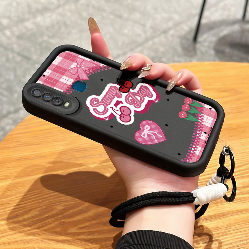 Casing Hp untuk VIVO Y12 Y12i Y15 Y17 Y3 Y3s Case Casing cinta pola Cesing HP pelindung Softcase Sil