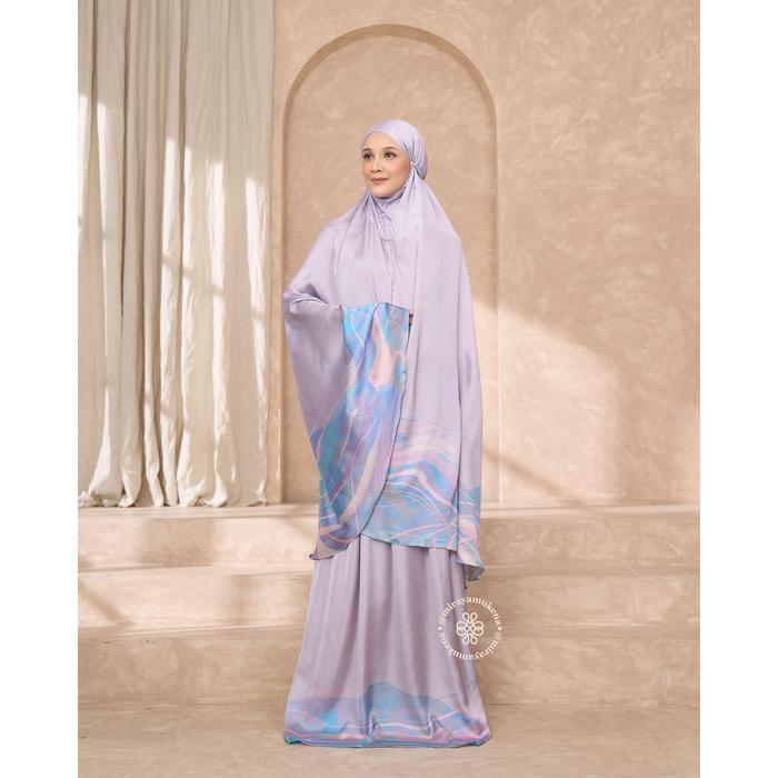 Mukena Travel Printing Miraya Flare Sweetpea