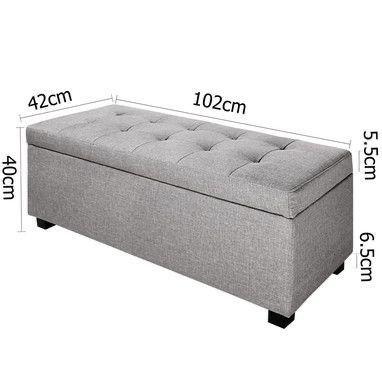 Bench Storage Sofa puff Kancing sofa tunggu panjang