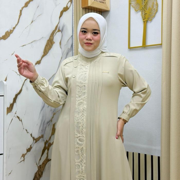 NEW ARRIVAL GAMIS STANDAR DAN JUMBO JASMINE RAJUT IMPOR LD 105-115 Muslim Wanita Dress