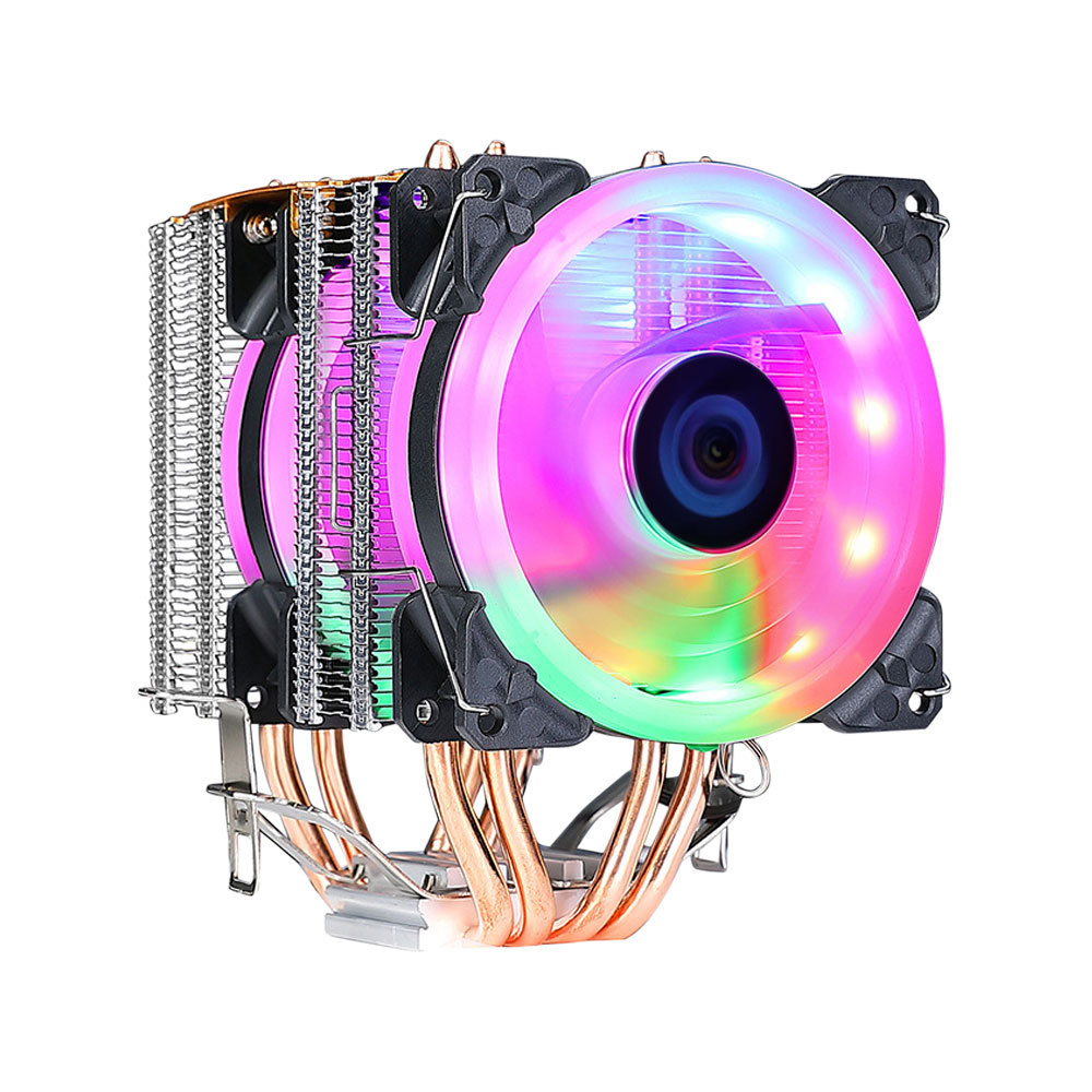 CPU Cooling Fan RGB 4Pin PWM 4 Heat Pipes CPU Cooler radiator PC Fan Intel LGA 2011 1200 1150 1151