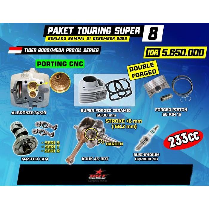 Originial BRT PAKET TOURING 8 TIGER 200