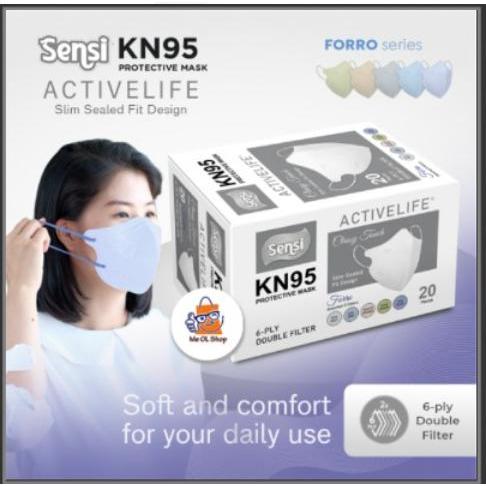 Ready MASKER SENSI KN95 ACTIVE LIFE 6PLY MIXED WARNA SENSI KN95 MIXED COLOR