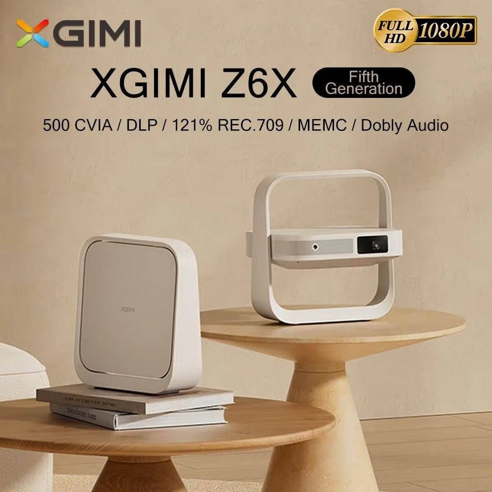 New XGIMI Z6X Fifth Generation Mini DLP Projector 4K Support Home Theater Android Smart TV Beamer