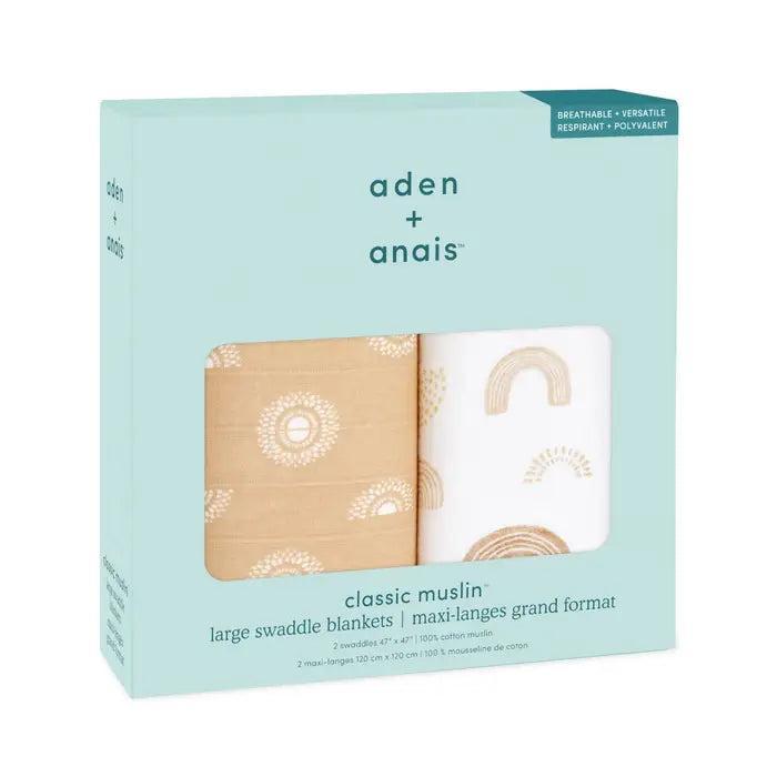 aden+anais muslin cotton 2 pack swaddle