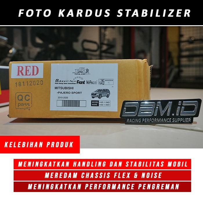 Stabilizer JS1 Balance Arm Depan MERAH Swaybar Pajero Sport 2015 ANPS Original