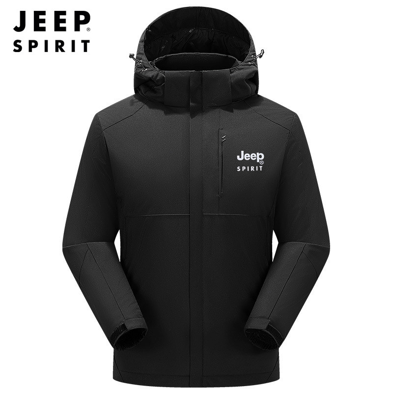 Jeep spirit men's jacket autumn and winter fashion casual cotton down jacket windproof and warm coat