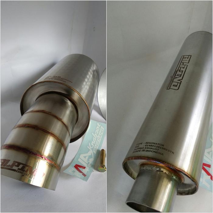 Muffler Alpino S03 Ngebas + Resonator Alpino Manual