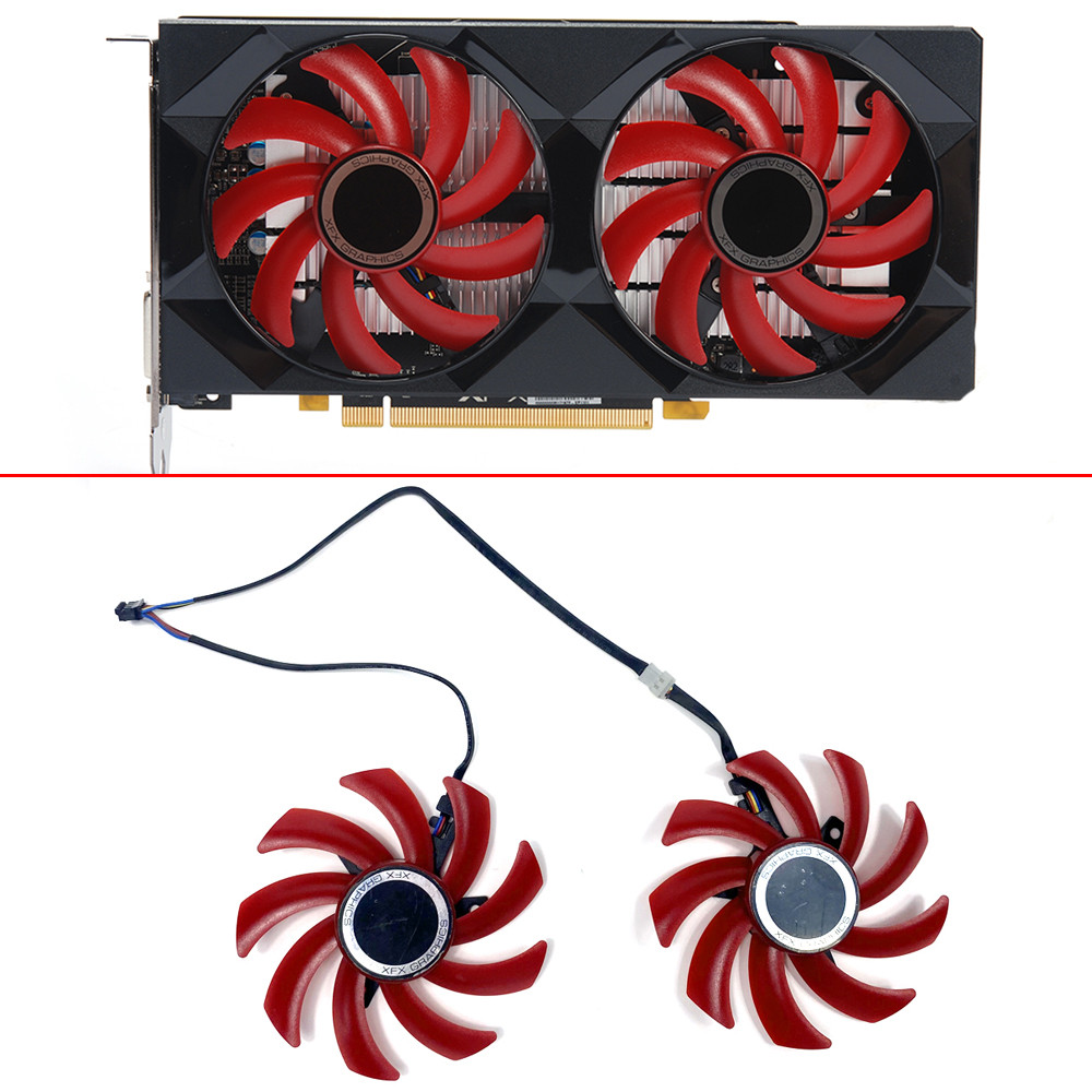 Cooling Fan For XFX RX 550 RX 560 Radeon AMD RX550 RX560 Graphics Card Fan Replacement 85MM 4PIN
