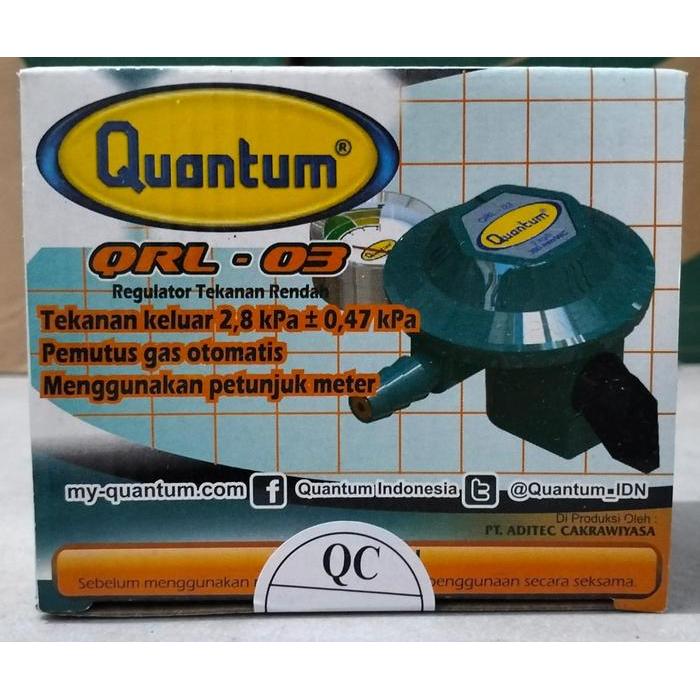 Regulator Gas Quantum Qrl-03 / Qrl-14 / Regulator Gas Tekanan Rendah Quantum Qrl-03/ Qrl-14
