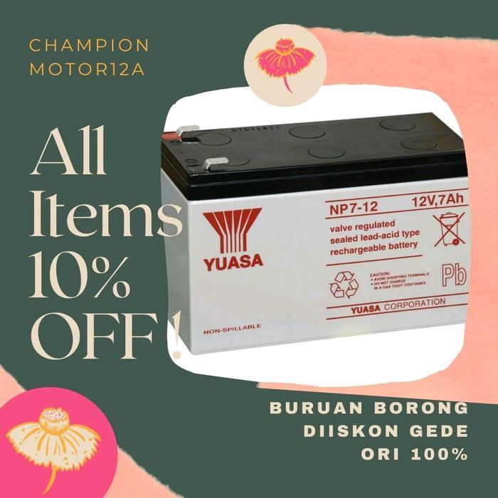 Aki Ups Yuasa 12Volt7Ampere Terpercaya