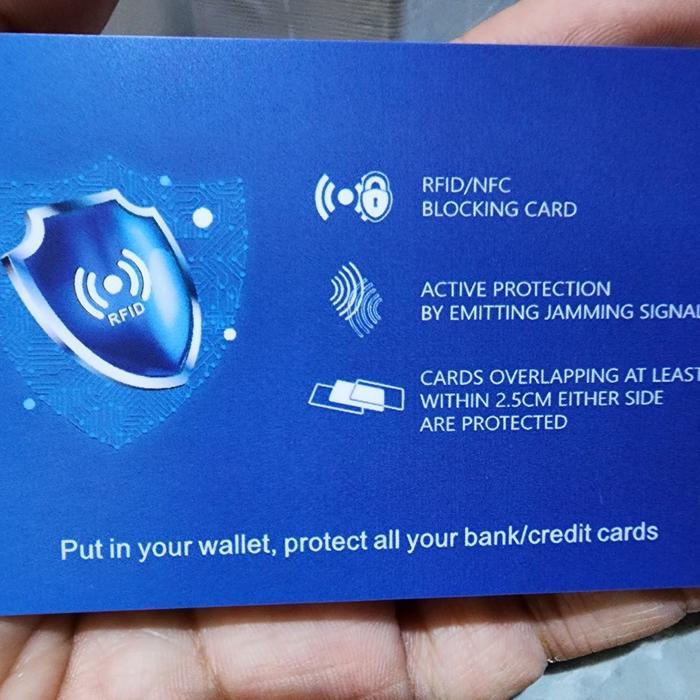 Rfid Blocking, Rfid Blocker, Anti Rfid,Rfid Blocking Card,Ukuran Atm