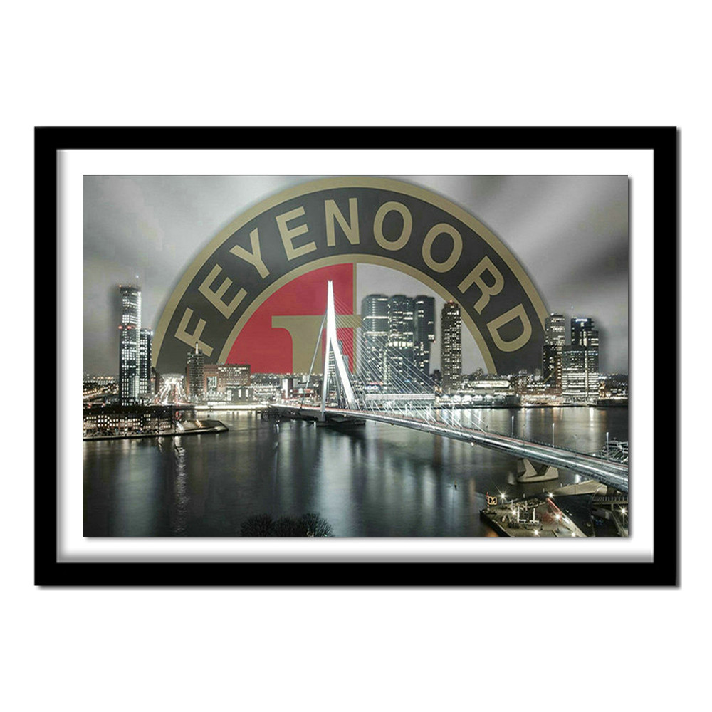 Full Diy 5D Diamond Painting Stitch Soccer Team Badge Log Diamond Embroidery Mosaic Bridge