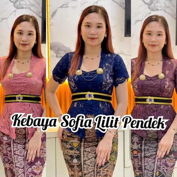Kebaya Saja Kebaya Brokat Lengan Pendek Baju Brokat Kondangan Dress Brokat Mewah Cantik Setelan