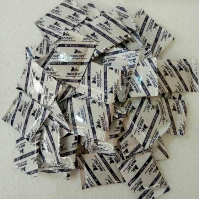 Silica Gel Oxyfree Silika Isi 50Pcs Plastik Pengawet Makanan Basah