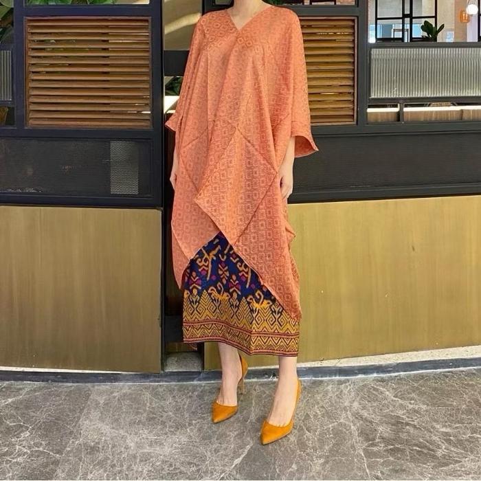 Atasan Viscose Tunik Aruna / Blouse Viscose Kaftan Tunik Aruna / Kaftan Bluse Aruna Wanita Panjang
