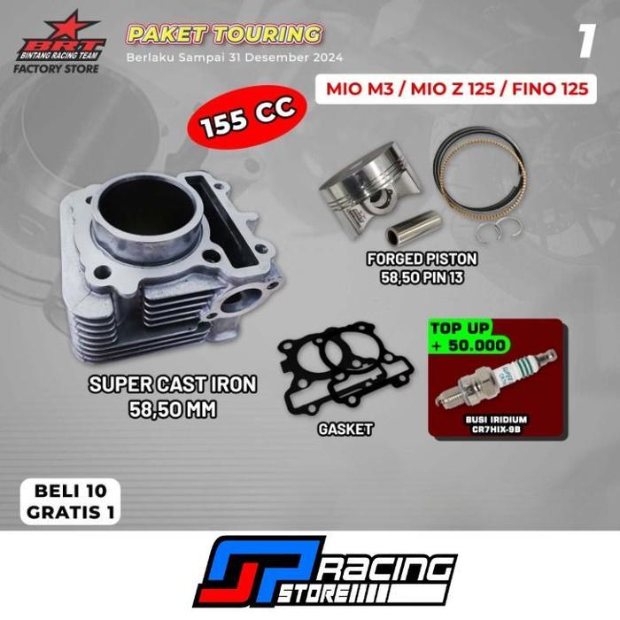 BRT Paket Touring 1-Bore UP MIO M3/MIO Z 125/Fino - Blok Piston 58.50