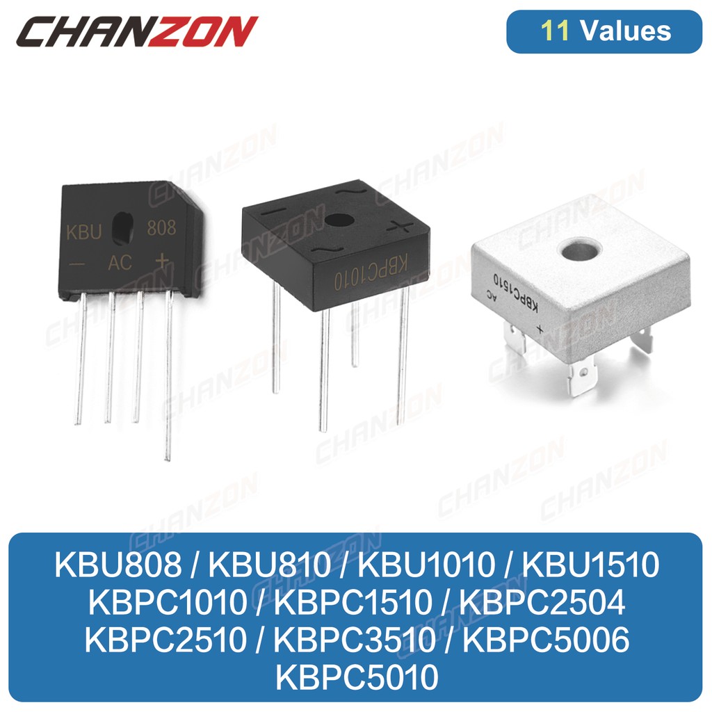 KBU808 KBU810 KBU1010 KBU1510 KBPC1010 KBPC1510 KBPC2504 KBPC2510 KBPC3510 KBPC5006 KBPC5010 Diode