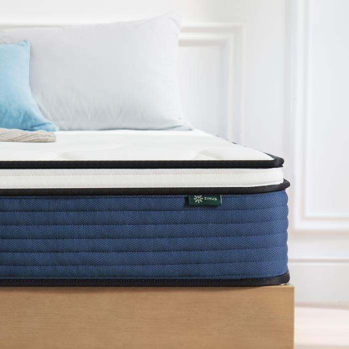 Kasur Spring Bed Zinus Plush Top Extra Comfort Furniture