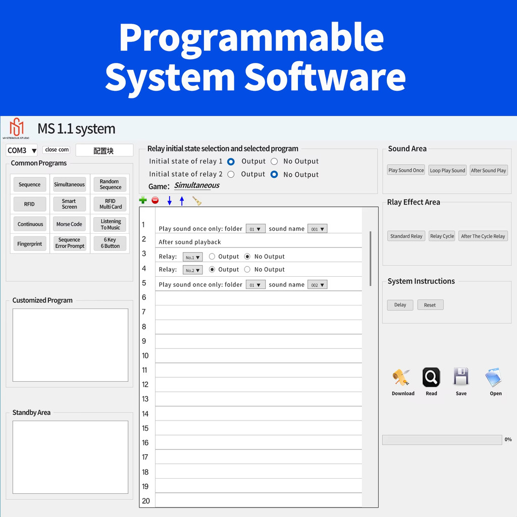 Mystery Studio, Escape Room Game Mechanical Props Electronic Puzzle Superb1987 Insert Coin