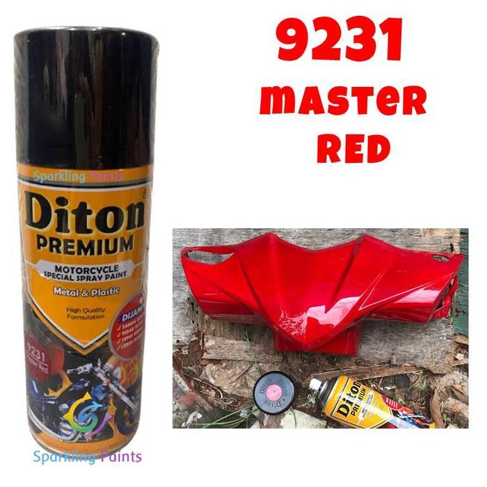 PILOX DITON PREMIUM MASTER RED H 9231 H9231 400ML MERAH METALLIC METALIK CAT PILOK PYLOX TAHAN