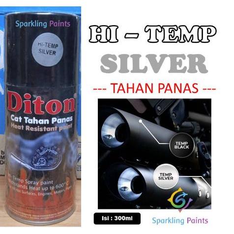 PILOK DITON HI TEMP SILVER ANTI PANAS 300ML CAT PILOX HITEMP UNTUK KNALPOT KOMPOR MESIN