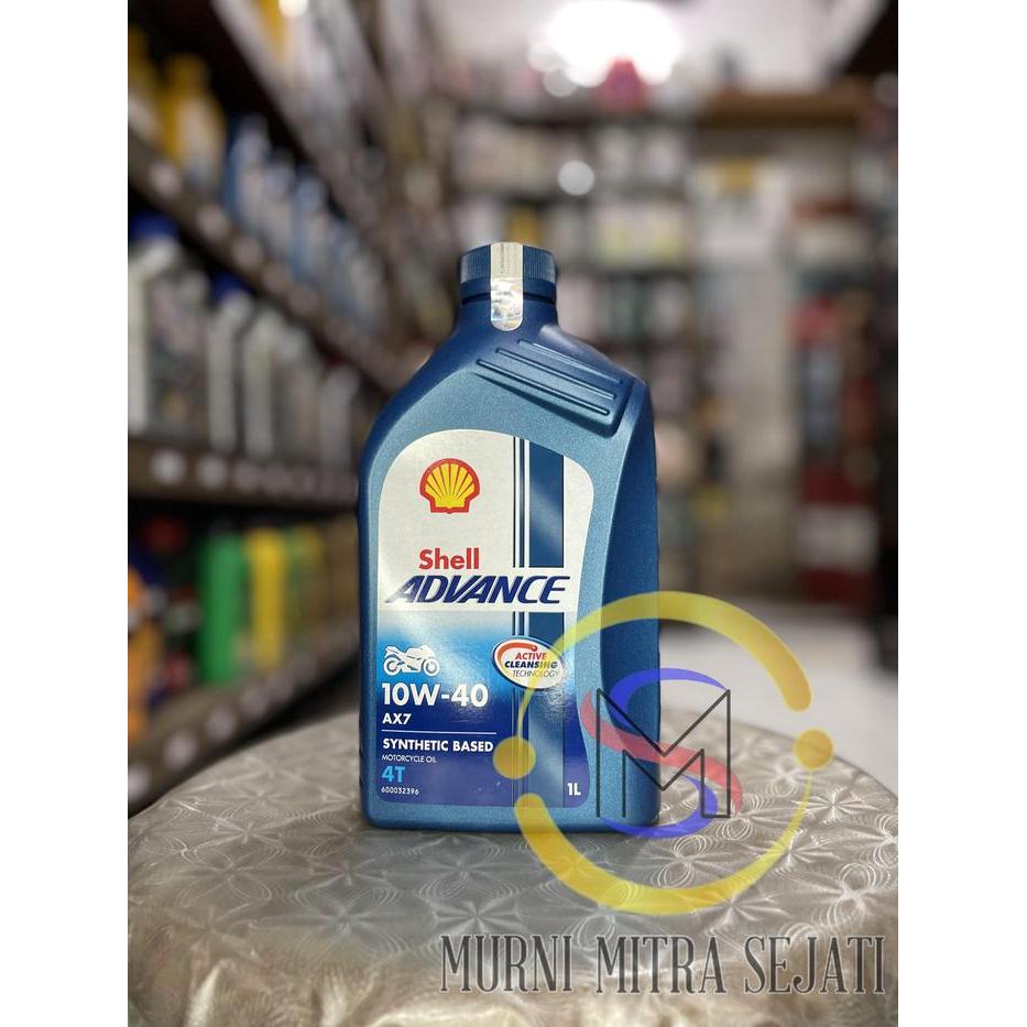 SHELL ADVANCE AX7 4T SAE 10W-40 AX-7 10W40 10 W 40 1 L