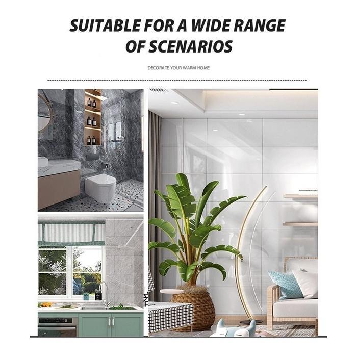 50pcs Wallpaper dinding VINYL Marble 30 x 30 cm / Lantai Vinyl Keramik Marbel Granit / Stiker Lemari