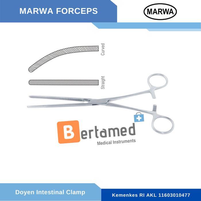 Doyen Intestinal Clamp Curved / Klem Usus Bengkok
