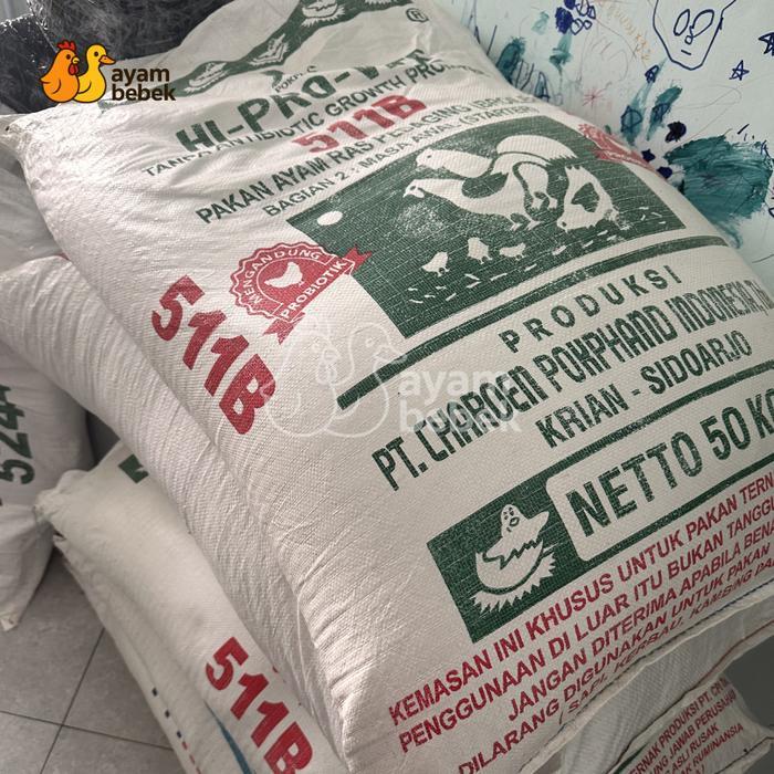 HI-PRO-VITE 511B Pakan Ayam Pedaging Bagian 2: Masa Awal (Starter) Paket Repack Hemat GROSIR 20KG -