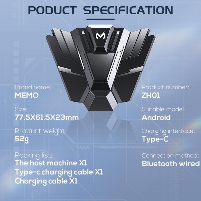 Memo Zh01 Otg Converter Keyboard & Mouse Gaming Rgb Terbaik