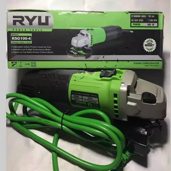 Mesin Gerinda Tangan 4" Ryu Rsg 100-4 - Angle Grinder 4In Ryu Rsg100-4