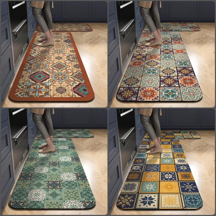Keset Dapur Panjang Anti Slip/Keset Dapur Tanpa Cuci/Keset Dapur Tahan Minyak/Keset Dapur Tahan Air