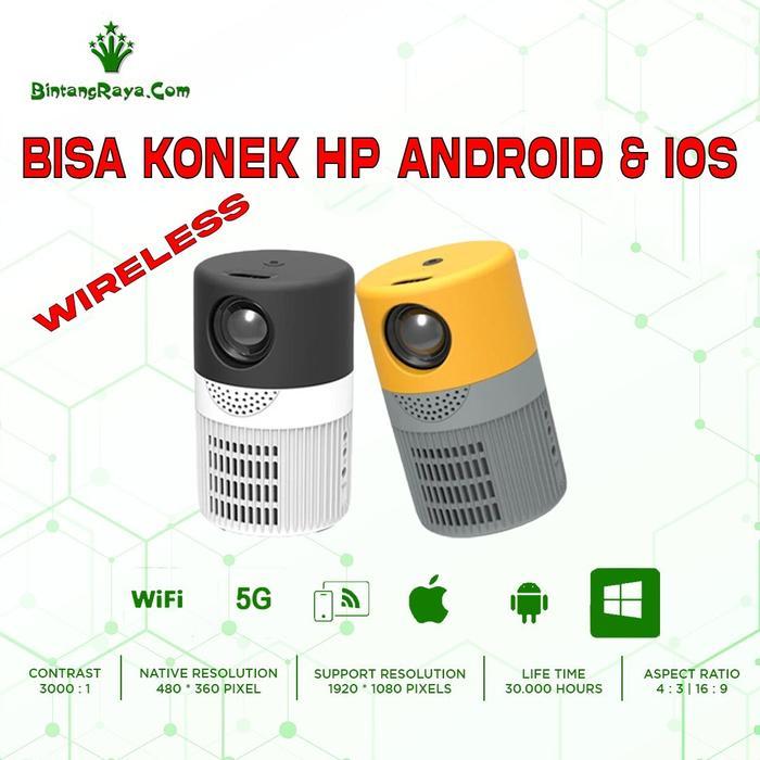 Proyektor Mini YT400/ Mini Projector YT 400 Rockware LED 3000 Lumens