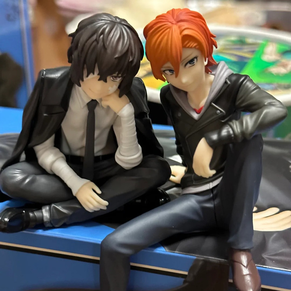 Japanese Anime Dazai Osamu Nakahara Chuuya Figurine Bungo Stray Dogs S El Collection Peripheral