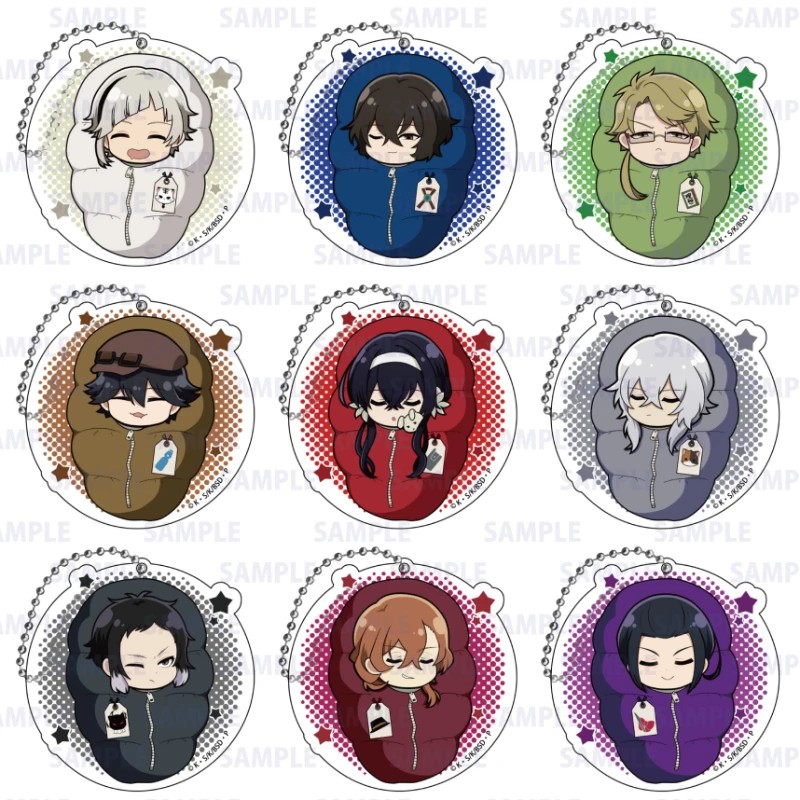 Game Kunikida Doppo Nakahara Chuya Dazai Osamu Akutagawa Rysuke Keychain Doll Anime Acrylic Keyring