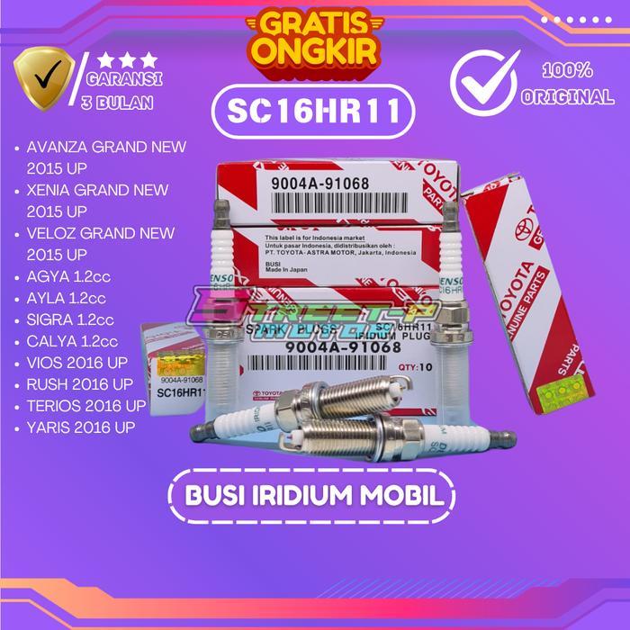 Busi Iridium Denso Ixuh 22 Original Segel Hologram Agya 1000Cc , Ayla 1000Cc ,Calya 1000Cc , Sigra