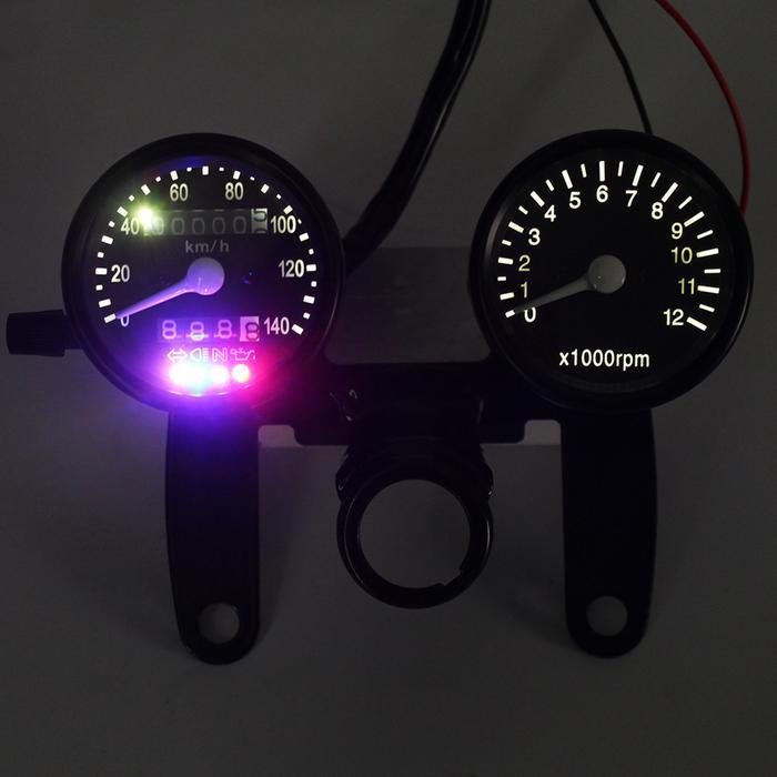 12 V MOTOR LED BACKLIGHT ODOMETER TACHOMETER SPEEDOMETER GANDA GAUGE