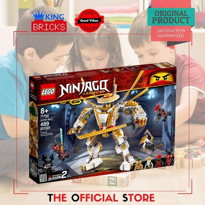 Original LEGO NINJAGO 71702 Golden Mech - Mainan Anak Robot Ninja Jay