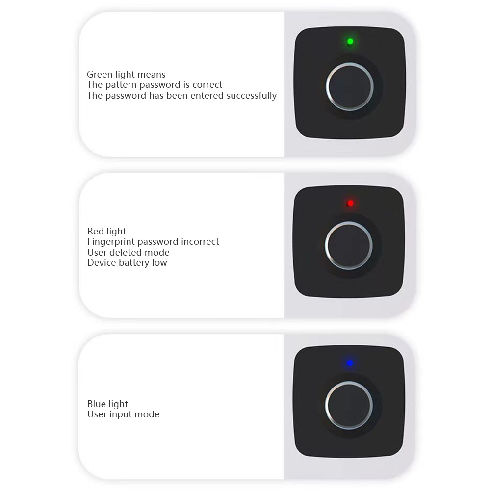 1 Set Fingerprint Lock Padlock Smart furniture for Office Household Smart Drawer Locks Anti-theft