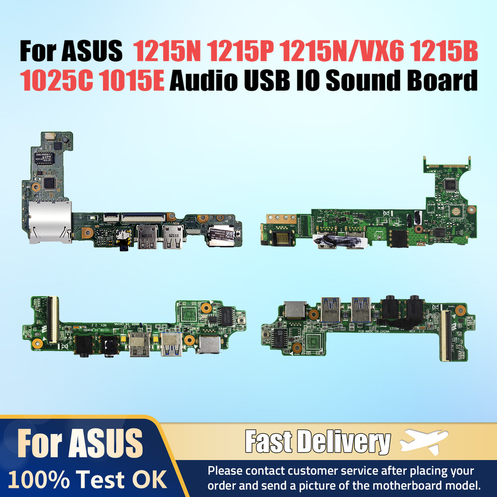 For Asus 1215N 1215P 1215N/Vx6 1215B 1025C 1015E 1225B 1225C Laptop Audio Usb Io Sound Board Board