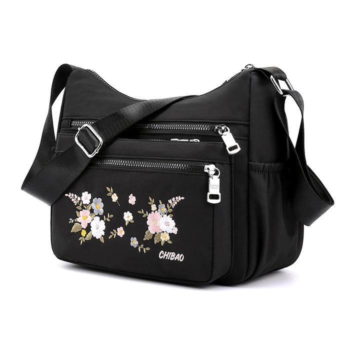 Tas Selempang Import Chibao Bordir Bunga 17# Co